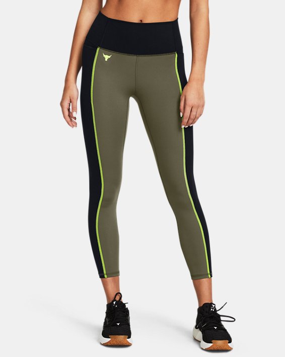 Women's Project Rock Lets Go Colorblock Ankle Leggings in Green image number 0